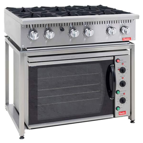 Banks 6 Hob B60H With Convection Oven CVO796 & Stand