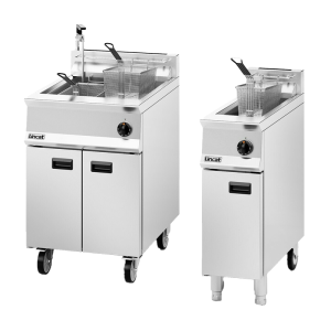Lincat Opus 800 Natural Gas Free-standing Single Tank Fryer with Pumped Filtration