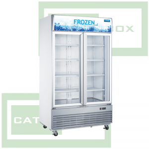 GDF1200 Double Door Glass Freezer